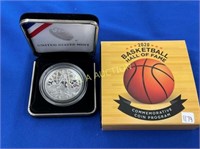 2020 SILVER BASKETBALL HALL OF FAME COIN