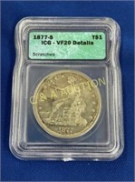 1877S VF20 SEATED LIBERTY