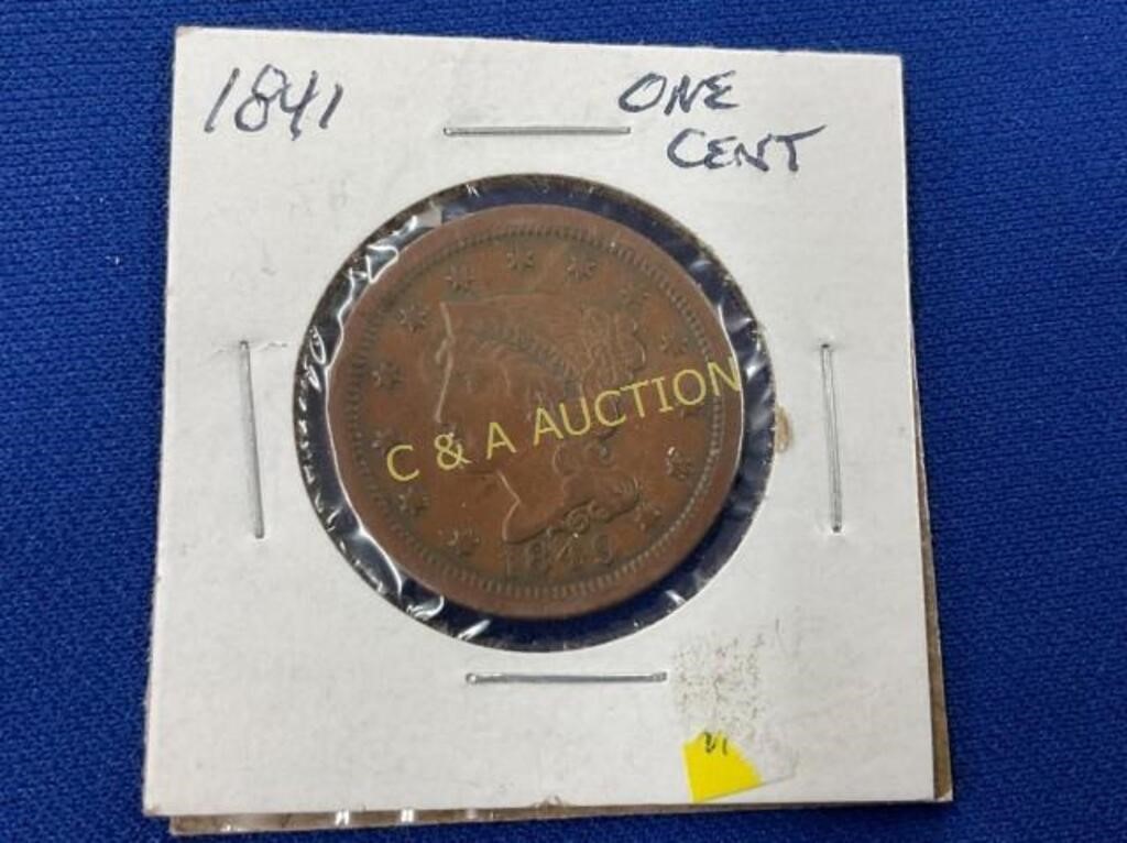 1841 1C TYPE COIN