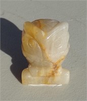 Gemstone Owl Carving 1 1/2"