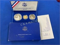 1886-1986 LIBERTY SILVER/GOLD PROOF SET