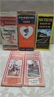 Chessie, PRR and Southern Railway Time Tables
