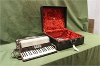 Vintage Accordion W/ Case Works