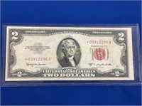 1953 C $1 RED SEAL STAR NOTE *03912296A
