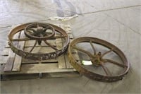 Vintage Sickle Mower Wheels
