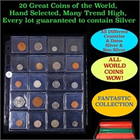 20 Great Coins of the World, hand selected, many t