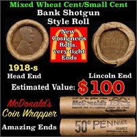 Lincoln Wheat Cent 1c Mixed Roll Orig Brandt McDon