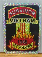 USA made military decal Vietnam survivor Tet