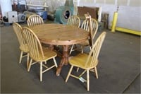 Dining Room Table Approx 45"x56"x30" W/(6) Chairs,