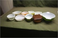 (8) Pyrex Bowls Assorted Patterns
