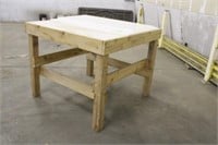 Stand Up Butchering Table 50"x50"x40", (2) Cutting