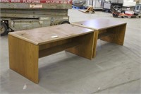 (2) Wood Desk Approx 60"x30"x26"