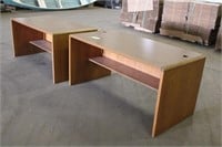 (2) Wood Desk Approx 60"x30"x29"