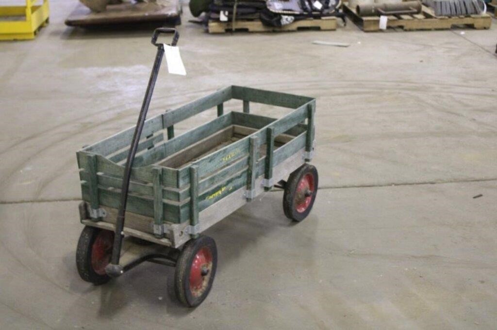 Childrens Wooden Wagon W/ Removable Sides