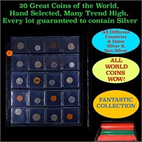 20 Great Coins of the World, hand selected, many t