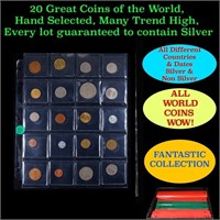 20 Great Coins of the World, hand selected, many t