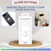 SAMSUNG GALAXY Z-FLIP-4 CLEAR COVER W/ RING