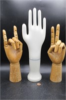 Hall Porc. GloveMold + Articulated Wooden Hands