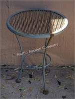 Wrought Iron Patio Side Table