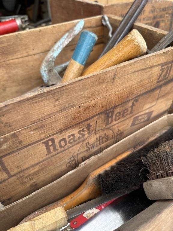 Roast Beef Wooden Box full of Tools