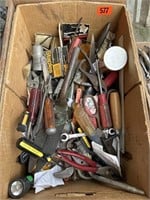 Wooden Box Full of Misc. Tools