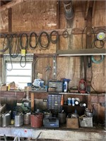 All Tools/ Contents on Left Side of Work Bench &
