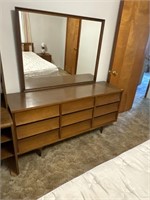 Dresser with mirror 
63” long x 21 “ tall