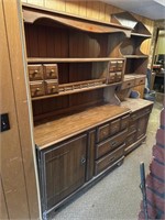 Large wooden cupboard  50” long x 70” tall