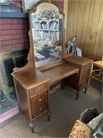 Lady’s Dresser with mirror. 54” long x 65 “ tall