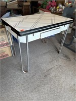 Vintage metal desk 39” x 24 “ x 30” tall