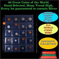 20 Great Coins of the World, hand selected, many t