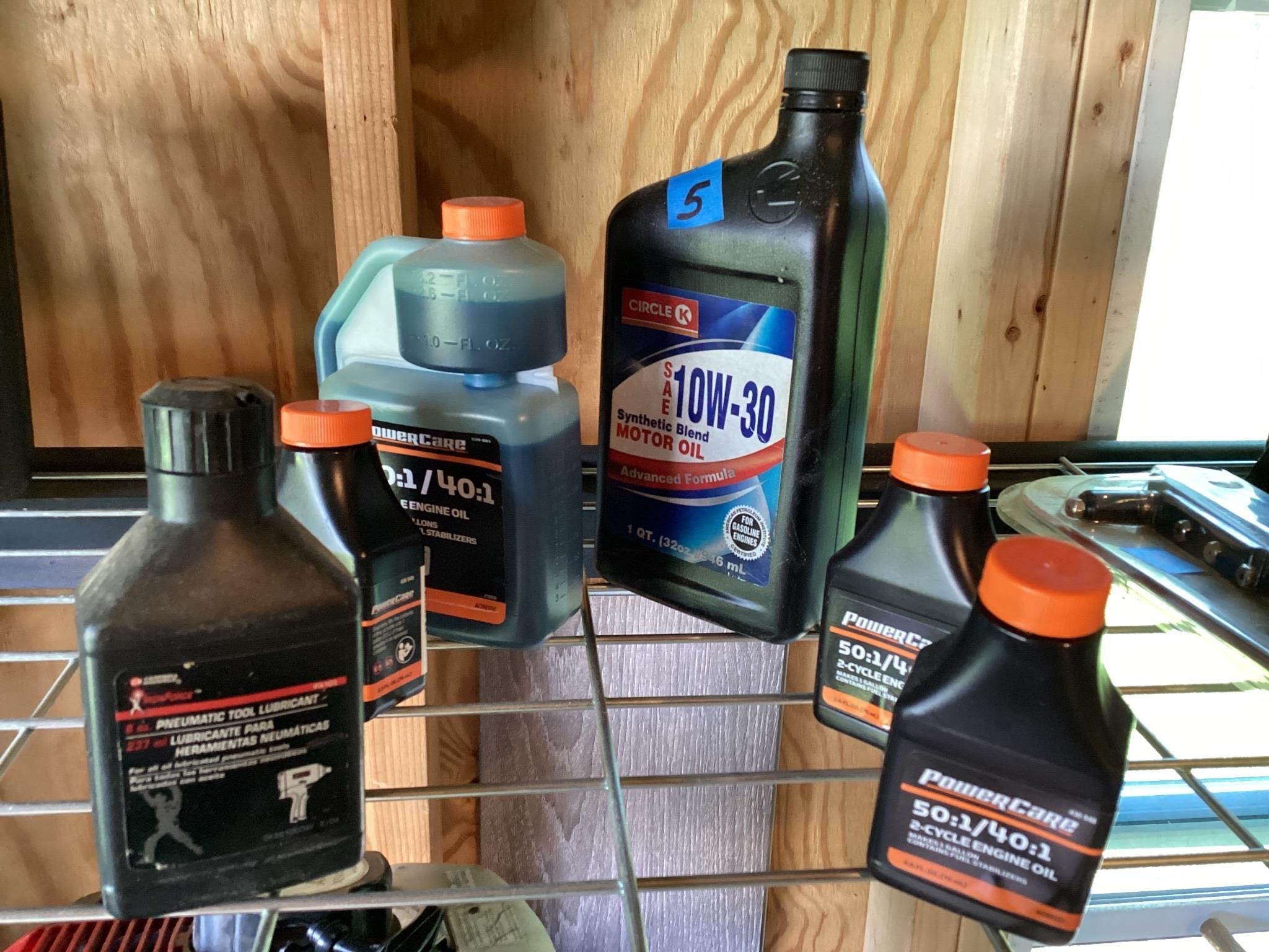 Oil and lubricants lot