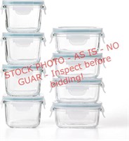 Glasslock 8pc Glass Food Storage Containers