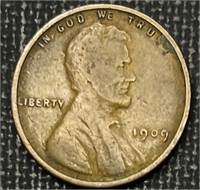 1909 VDB Wheat Cent