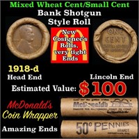 Lincoln Wheat Cent 1c Mixed Roll Orig Brandt McDon