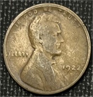 1922 Faint D Wheat Cent