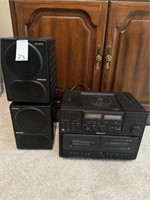 Sony CD Radio, Cassette-Corder & Speakers