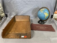 Weis Tray, 6in Globe, and Bank Bag
