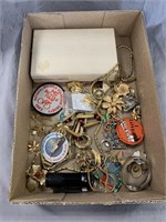 Assorted Jewelry, Pins, and More