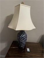 Blue Floral Lamp