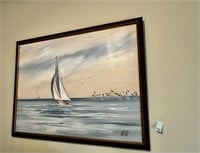Large Boat Painting