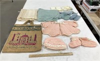 Misc lot w/ crochet doll clothes