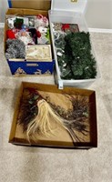 3 Boxes of Christmas Decorations