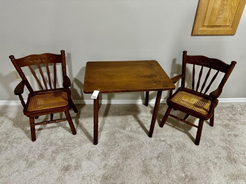 Child Size Vintage Table & Chairs