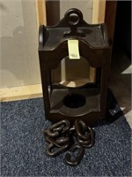 Wooden Lantern w/ Wooden Chain Links
