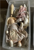 Large Tote of Bunny Dolls