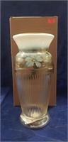 (1) Fenton Autumn Gold Opal Vase w/ Box (9.5"