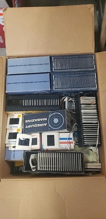 Box Of Assorted Photography Slides & More