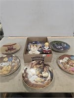 Assorted  Collector Plates and 2 Figures