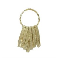 Gold Hair Ties  Elastic  Glitter Ring  12 Ct.